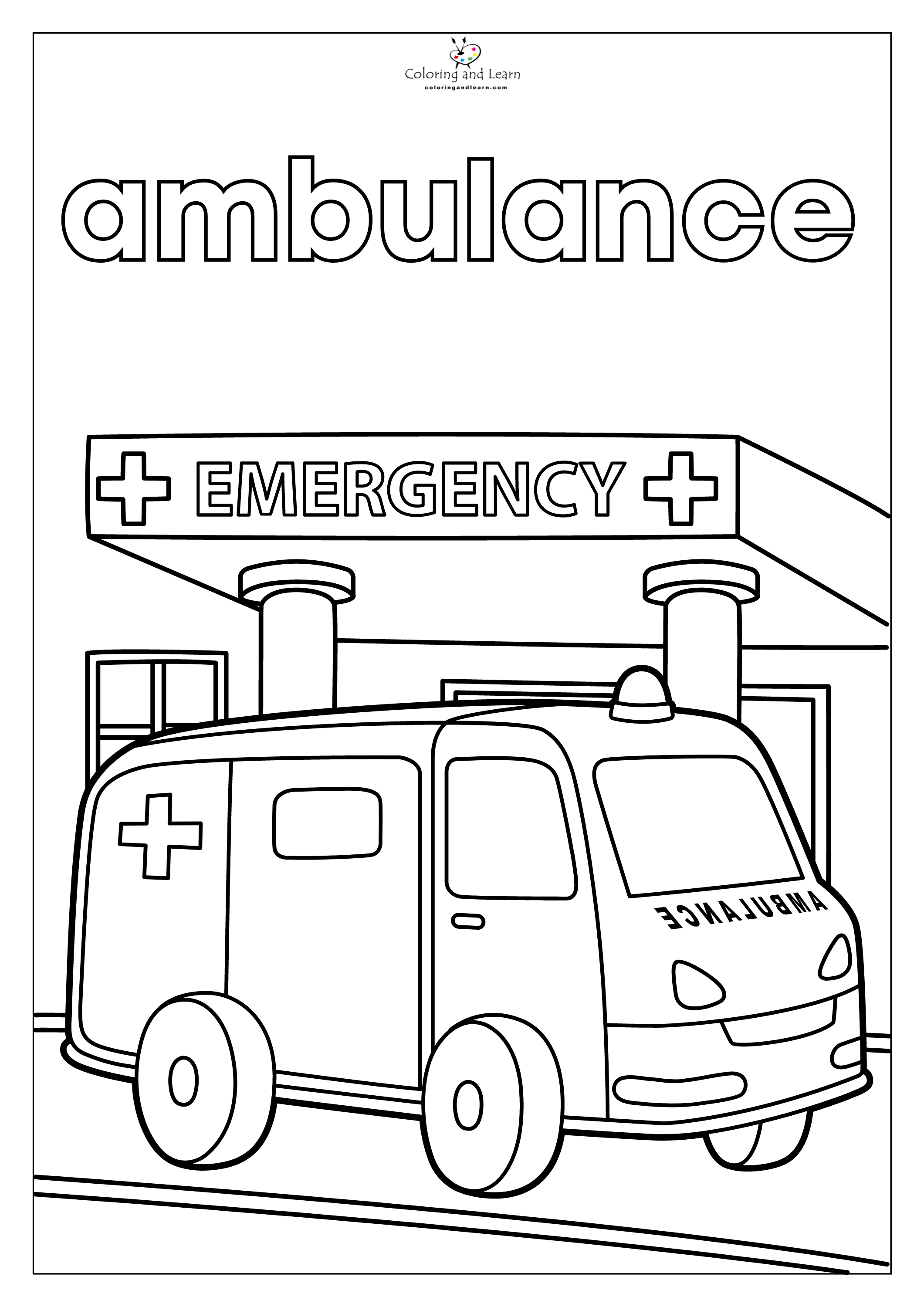 Vehicles coloring pages
