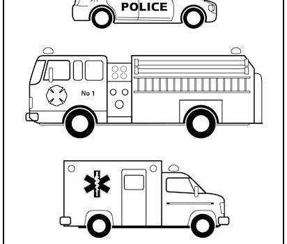 Tag emergency vehicles coloring page print it free