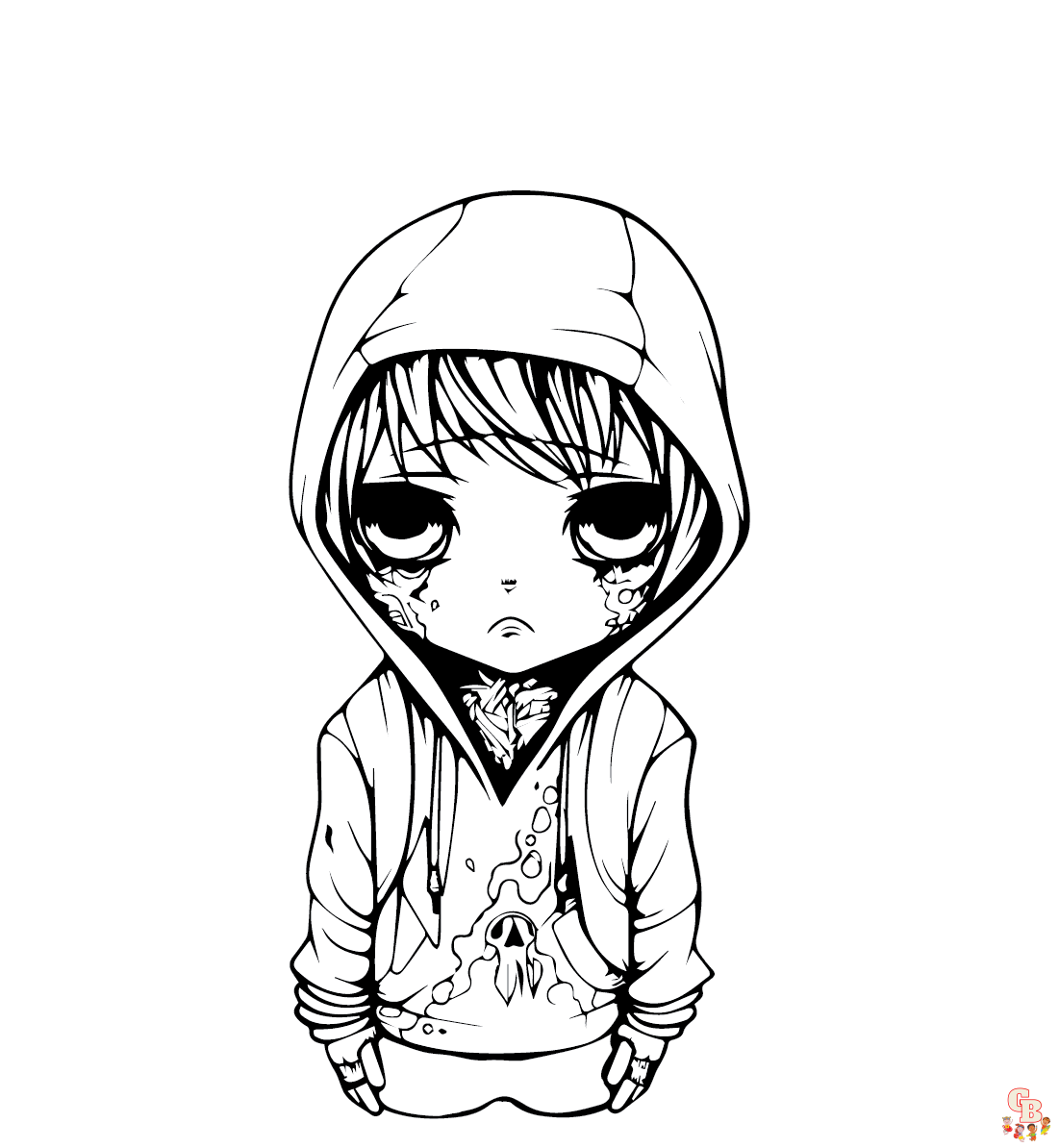 Printable emo coloring pages free for kids and adults