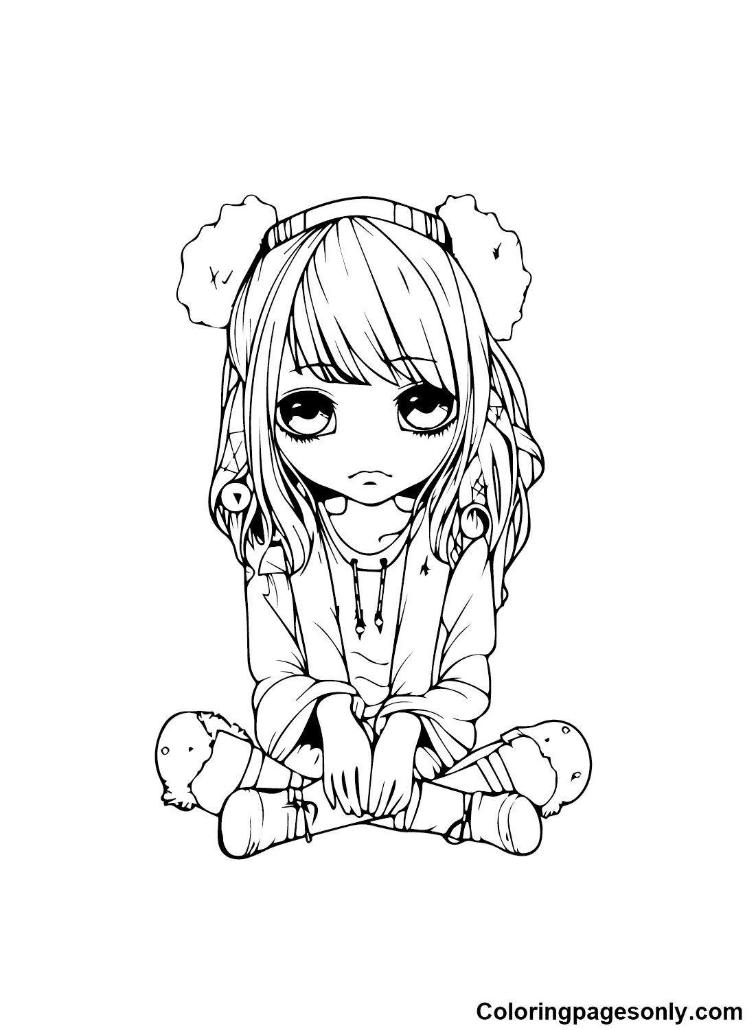 Emo coloring pages printable for free download
