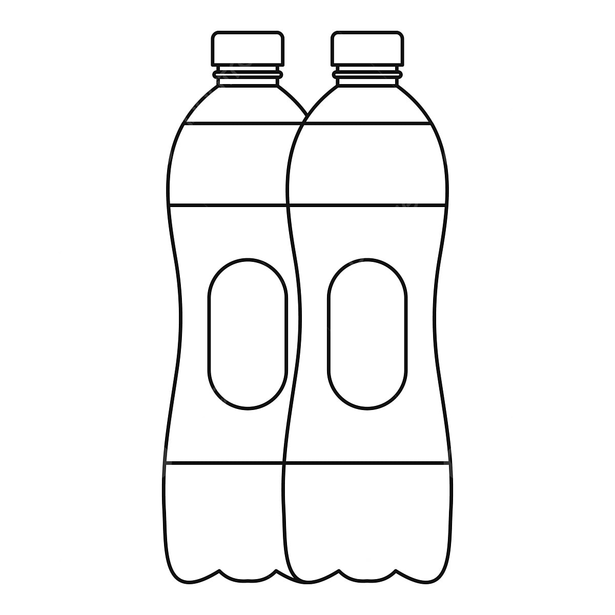 Dos botellas de agua tilo de contorno del icono png dibujos de plãstico botella agua png y vector para dcargar gratis