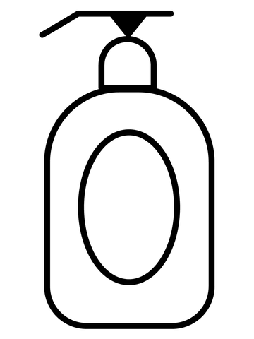 Lotion bottle emoji coloring page free printable coloring pages