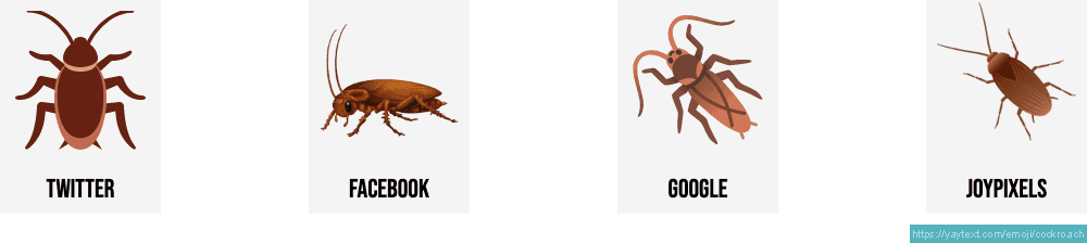 Ðª cockroach emoji