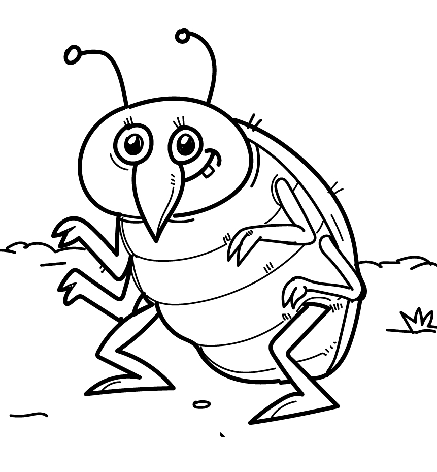 Bugs coloring pages printable for free download