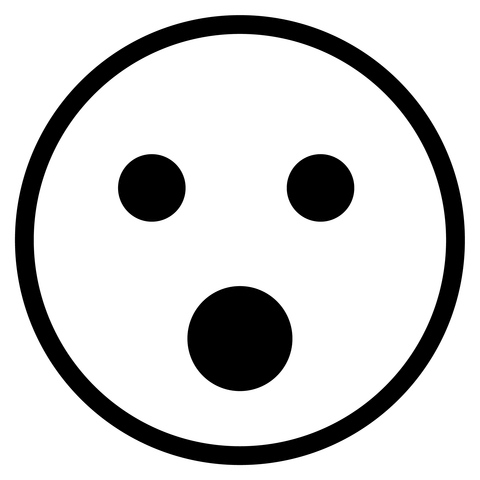 Face with open mouth emoji coloring page free printable coloring pages
