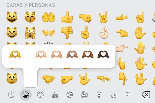 Whatsapp significado del emoji de dos manos formando corazãn
