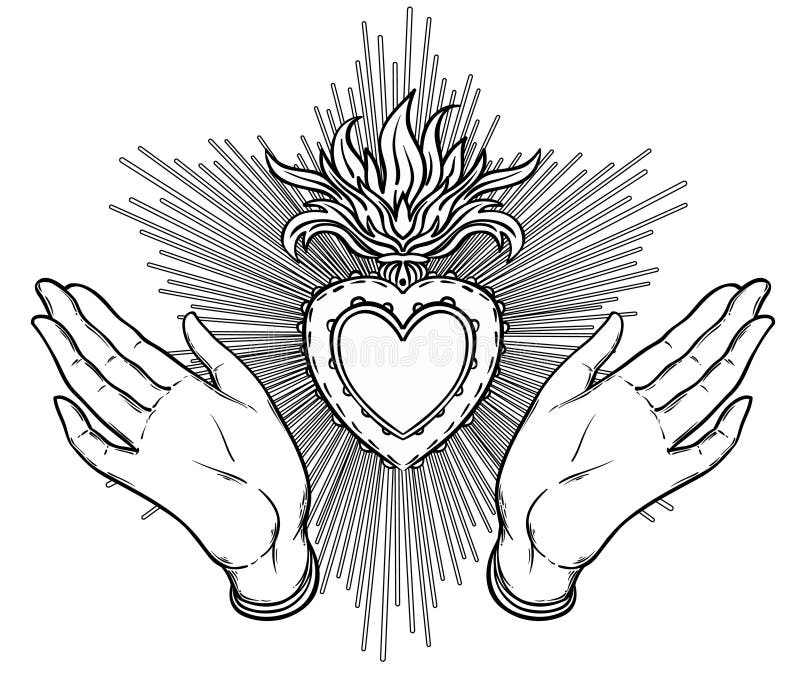 Coloring book open heart stock illustrations â coloring book open heart stock illustrations vectors clipart