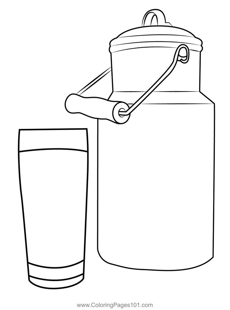 Milk can coloring page milk cans antique milk can coloring pages