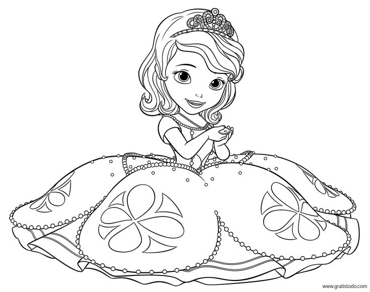 Dibujos de la princesa sofia para colorear dibujos disney gratis malesider malebãger malesider til udskrivning