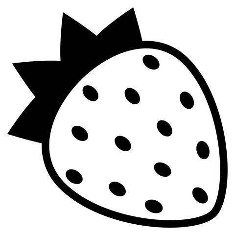 Dibujo de emoji de fresa para colorear dibujos para colorear imprimir gratis