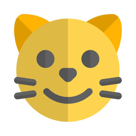 Gato emoji vector ilustracion y grãficos