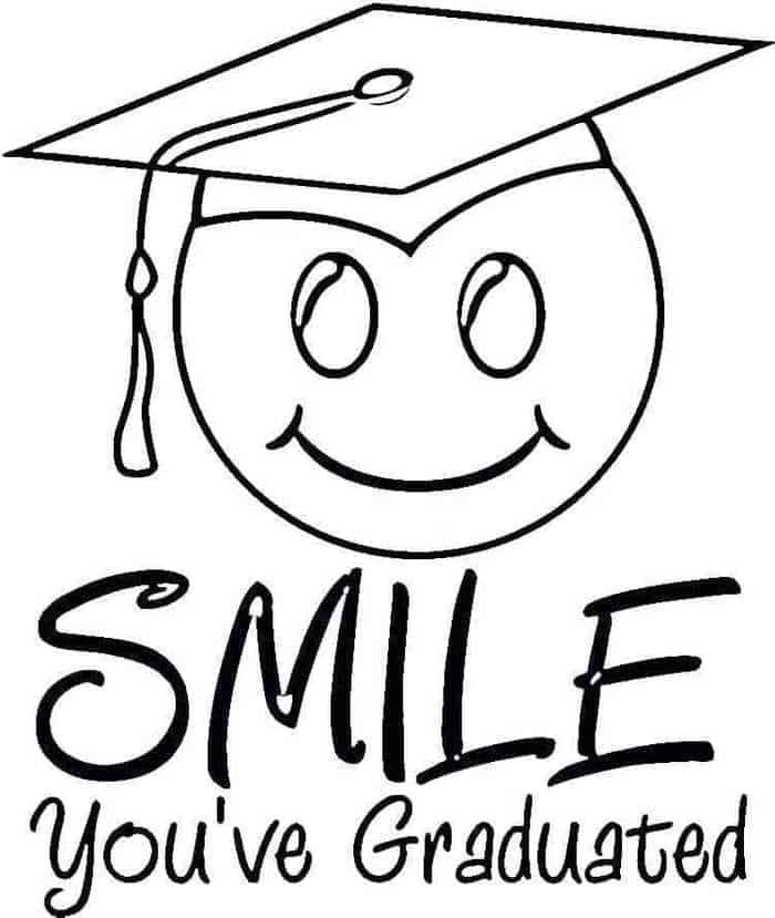 Kindergten graduation coloring pages pdf