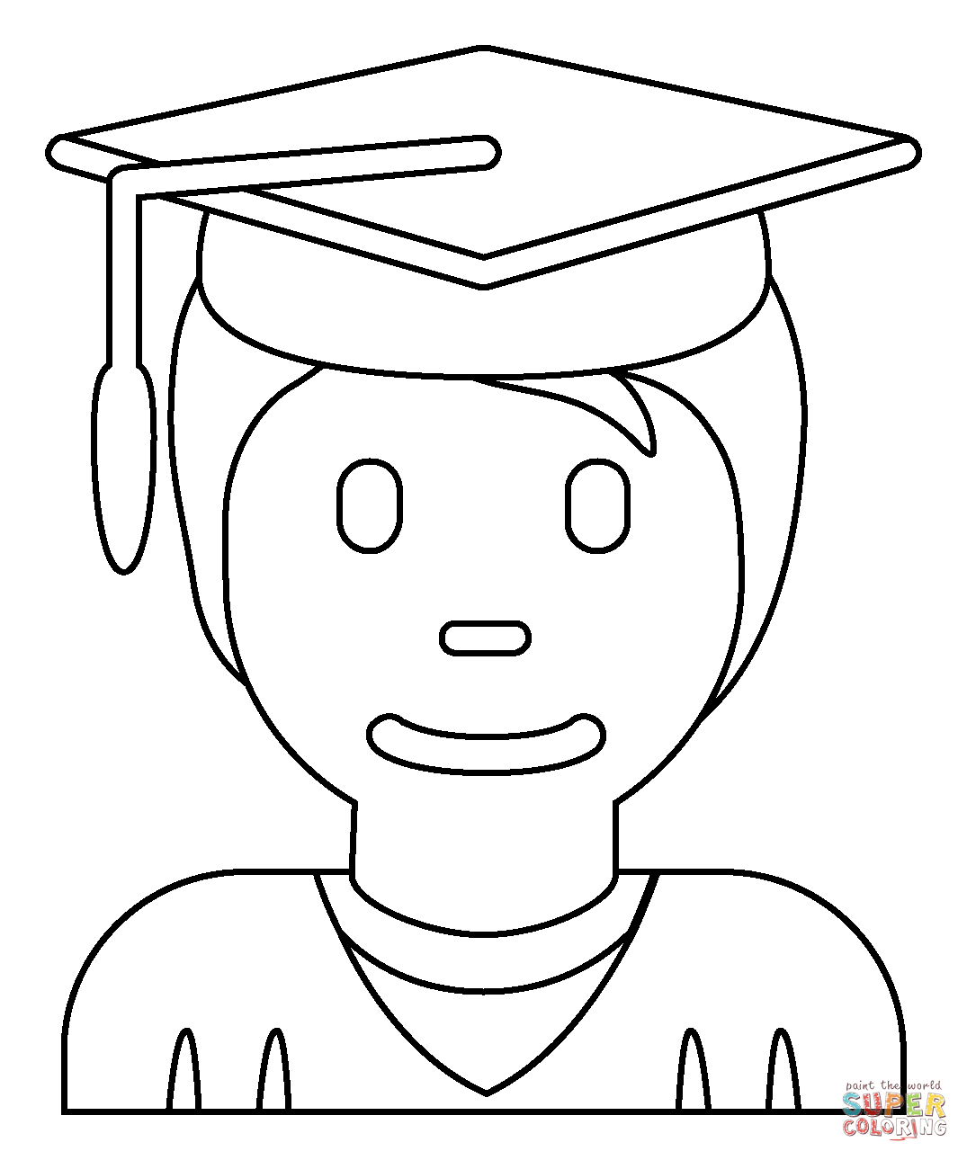 Student emoji coloring page free printable coloring pages