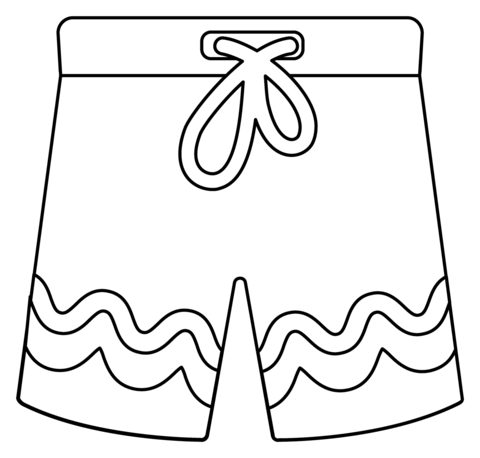 Dibujo de emojis de pantalones cortos para colorear dibujos para colorear imprimir gratis