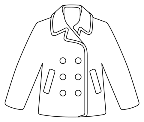 Coat emoji coloring page free printable coloring pages