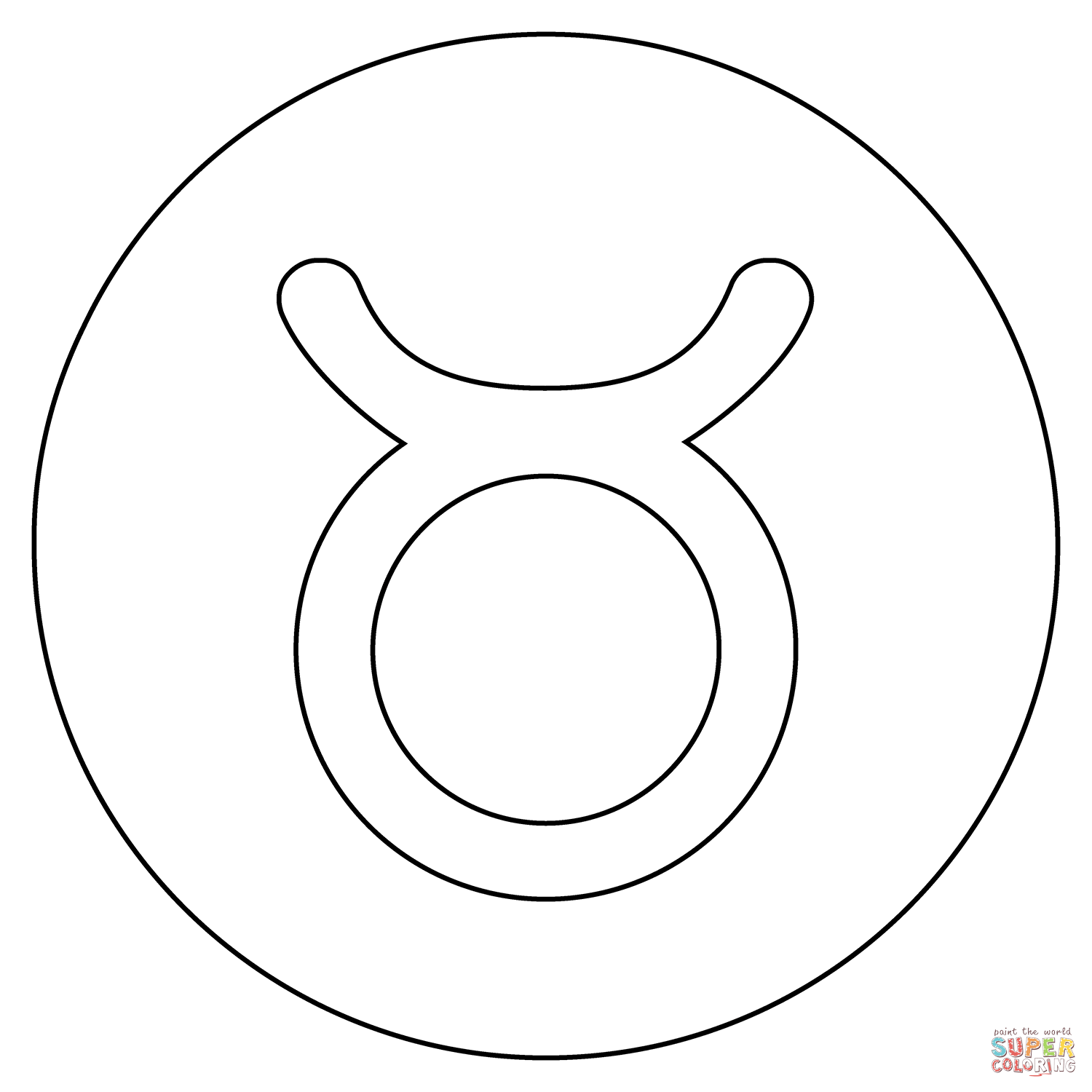 Taurus emoji coloring page free printable coloring pages