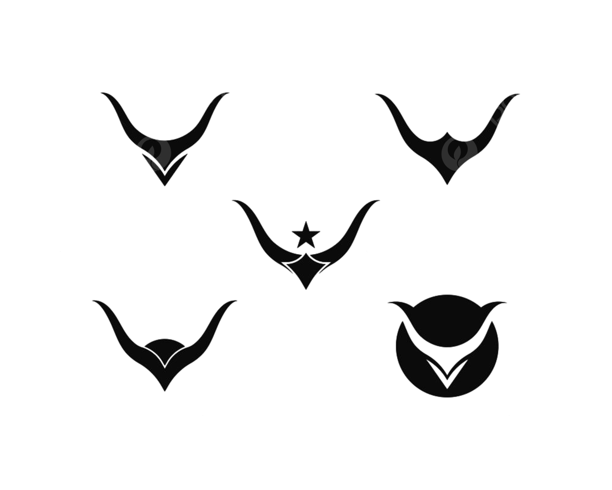 Ilustraciãn de icono de vector de plantilla de logotipo de tauro de toro png tatuaje negro bãºfalo png y vector para dcargar gratis
