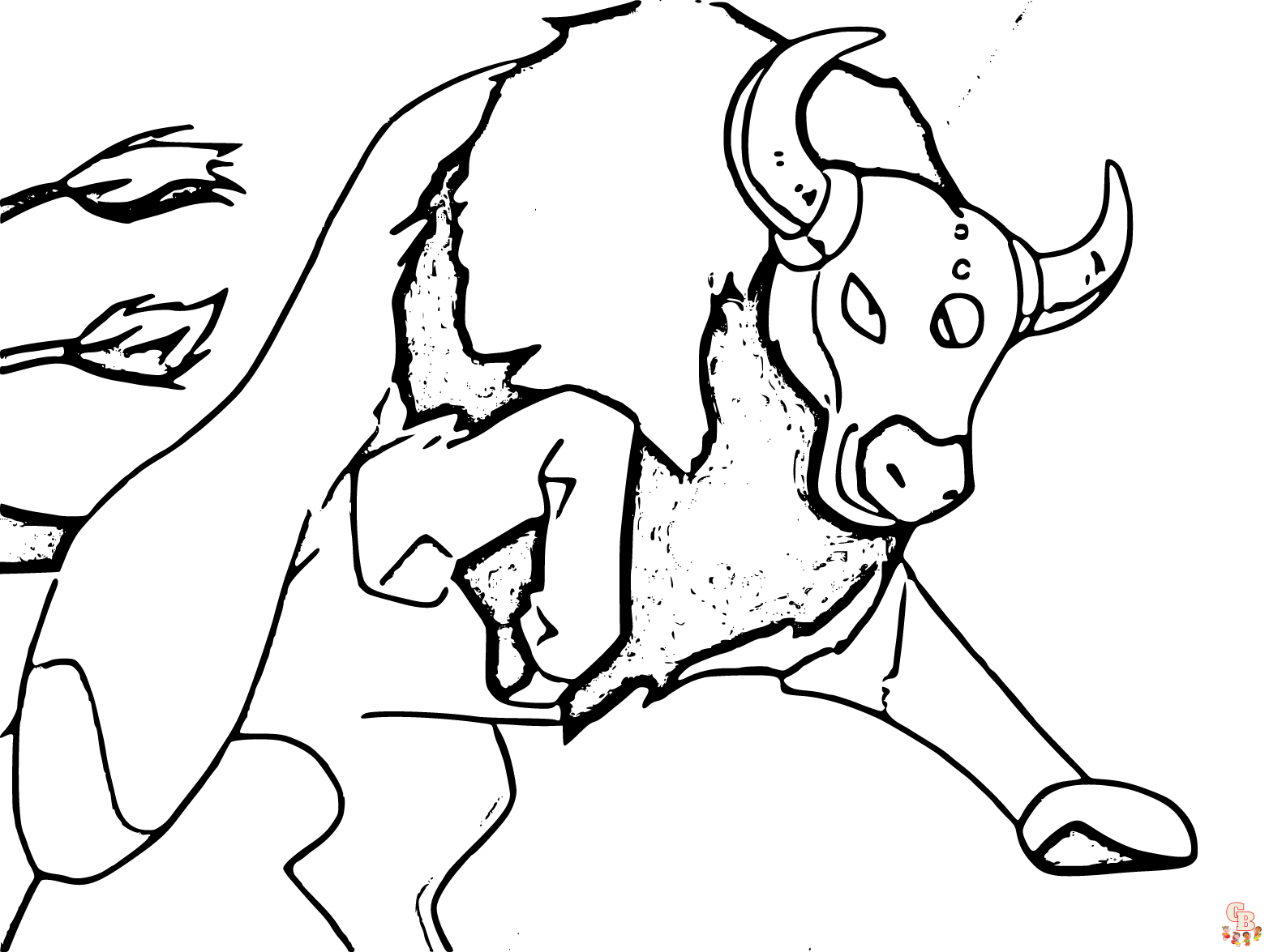Tauros coloring pages