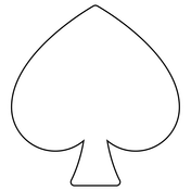 Spade suit emoji coloring page free printable coloring pages