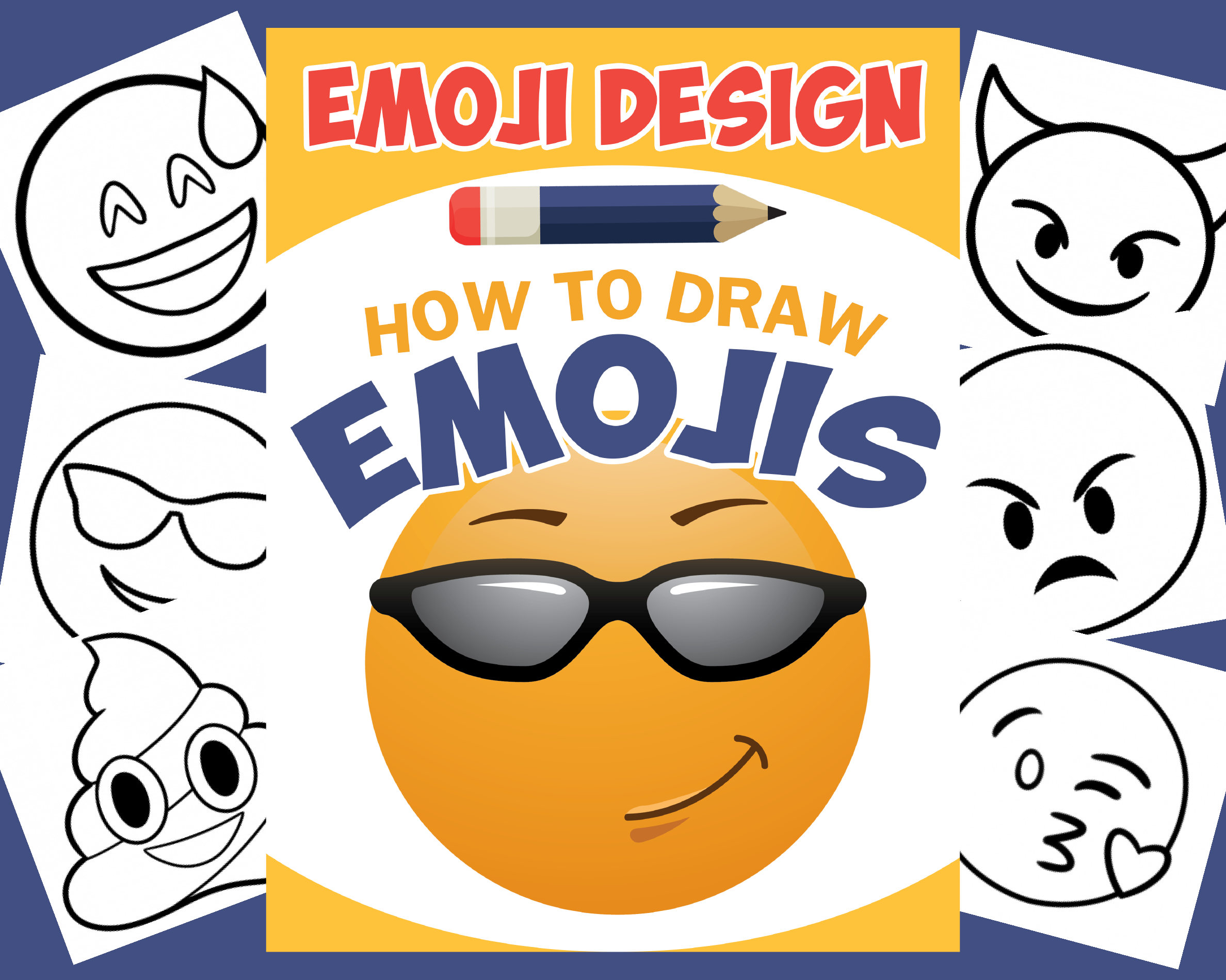 How to draw emojis coloring and activity book for all ages
