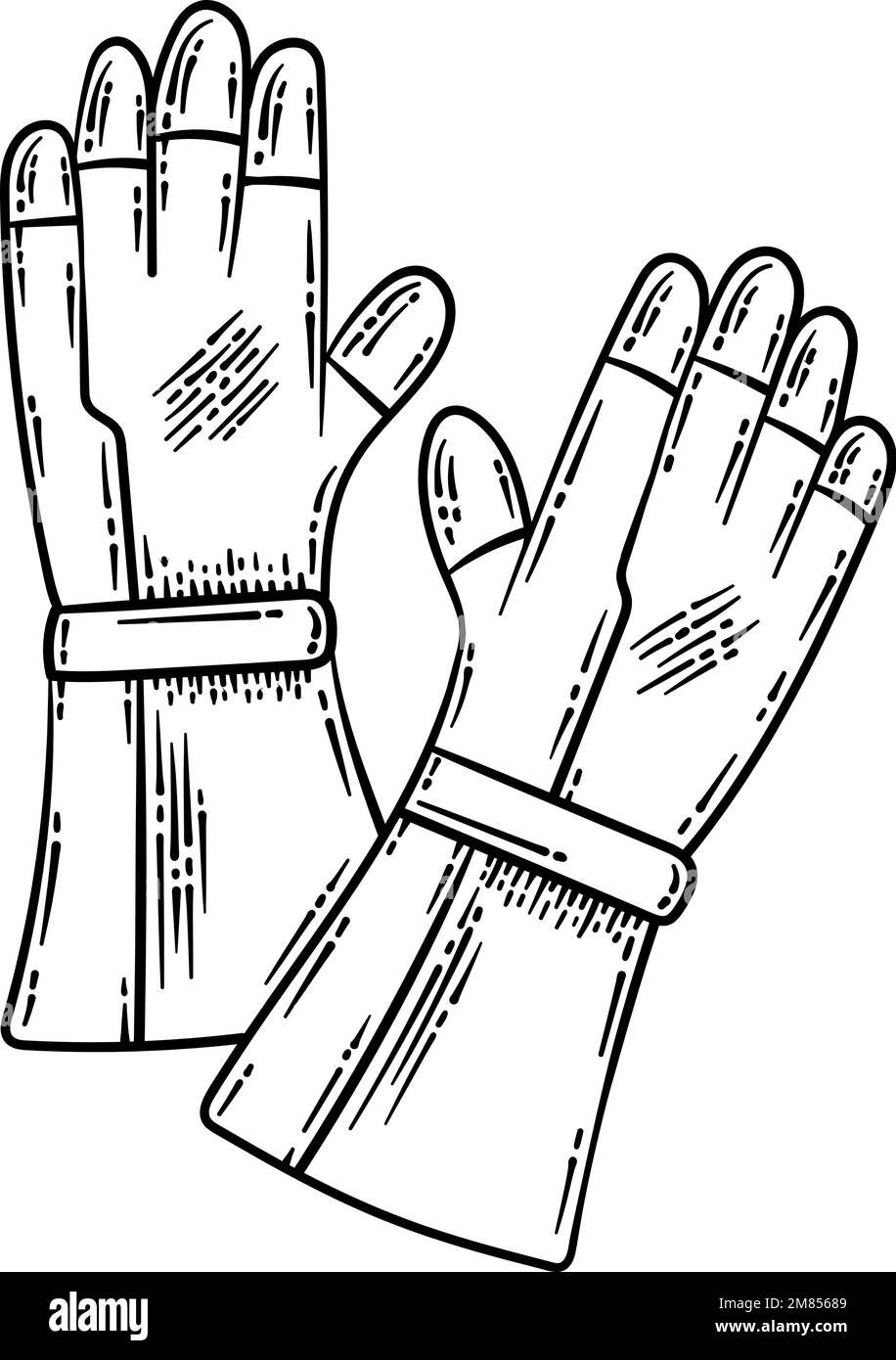 Gloves stock vector images