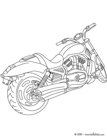 Motorcycle coloring pages