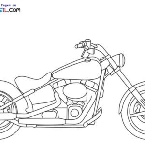 Harley davidson coloring pages printable for free download