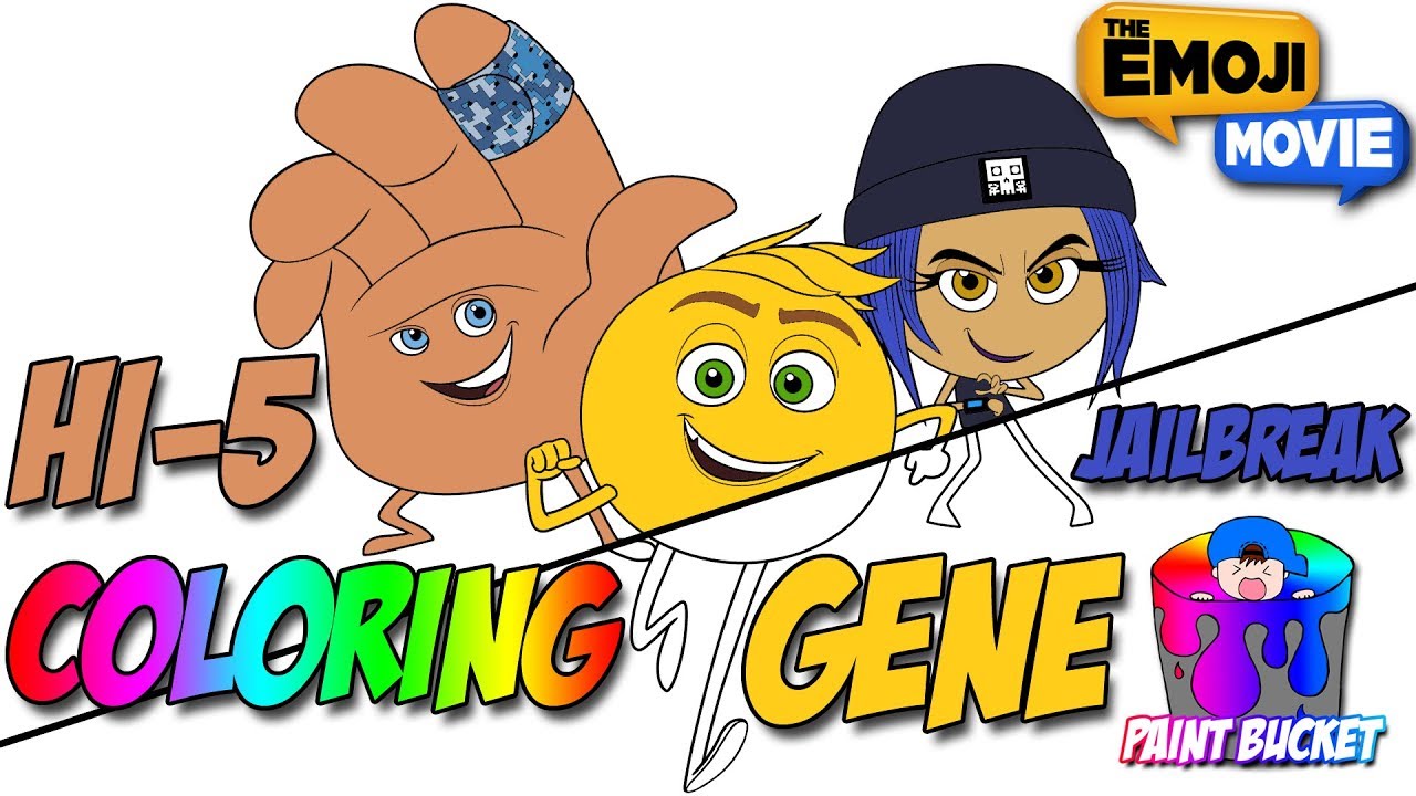 The emoji movie coloring pages