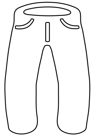Jeans emoji coloring page free printable coloring pages