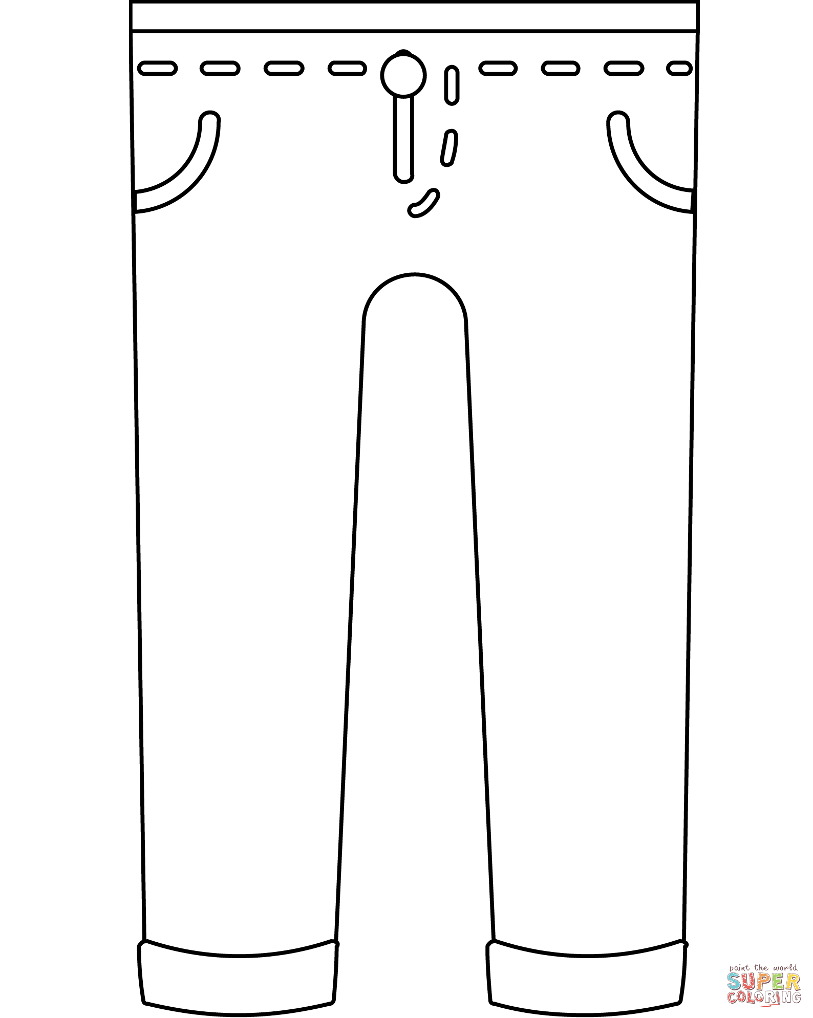 Jeans emoji coloring page free printable coloring pages