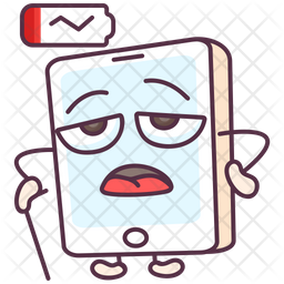 Low battery emoji icon