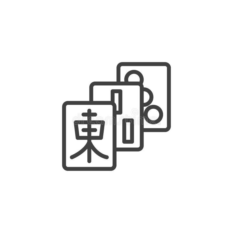 Mahjong icon stock illustrations â mahjong icon stock illustrations vectors clipart