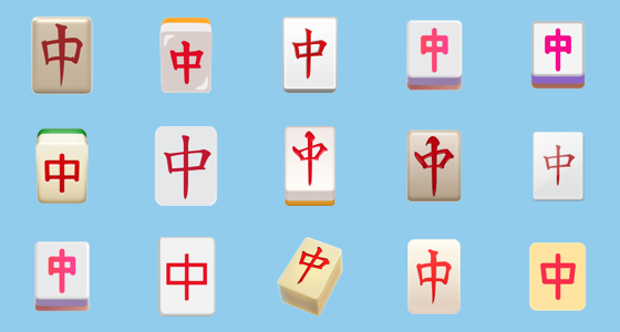 Ð mahjong red dragon emoji