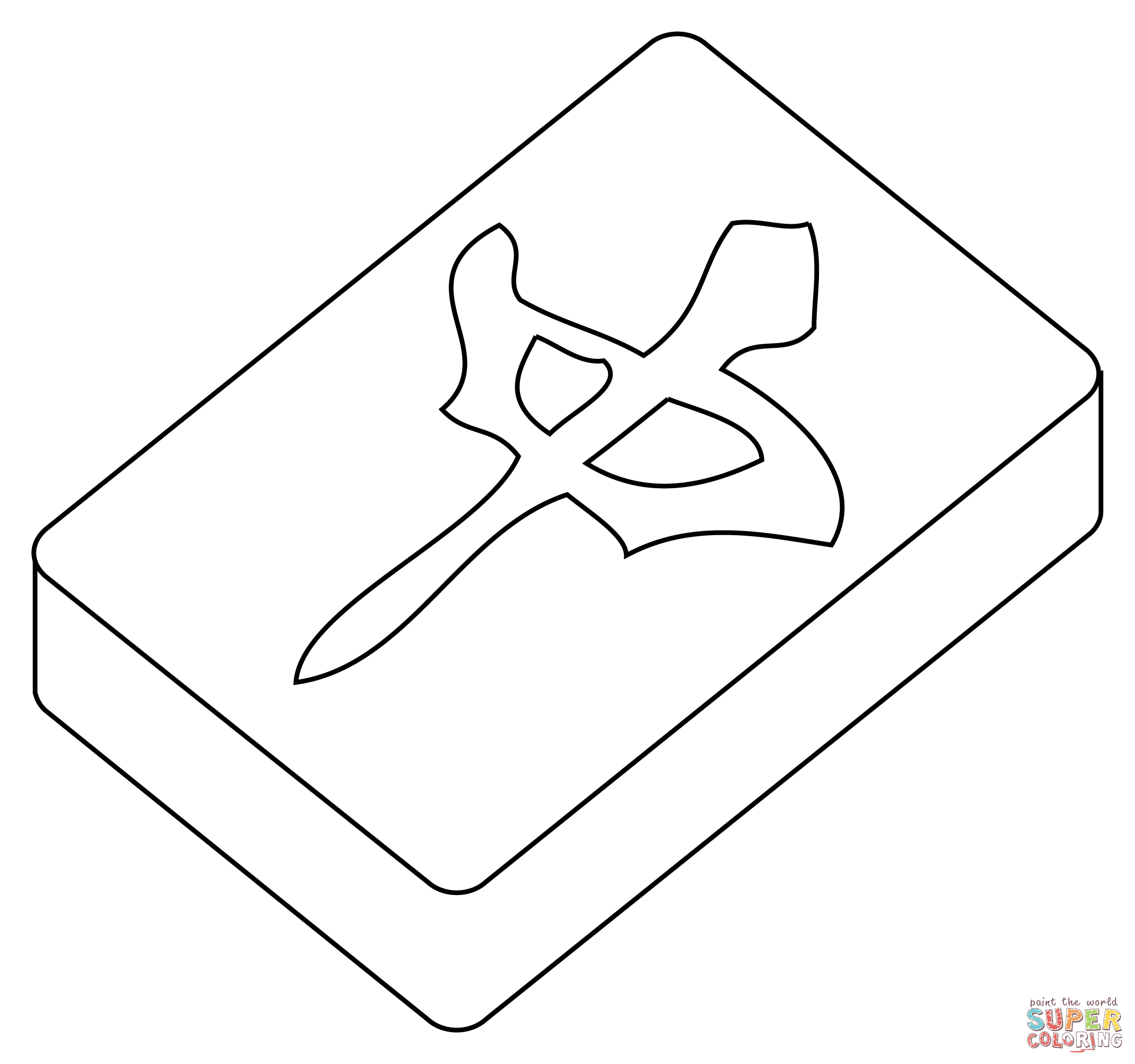 Mahjong red dragon coloring page free printable coloring pages