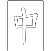 Mahjong red dragon emoji coloring page free printable coloring pages