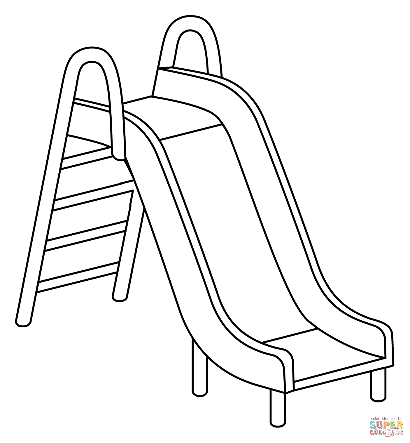 Playground slide emoji coloring page free printable coloring pages