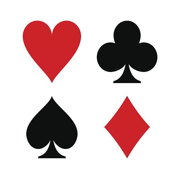 Playing card symbols stock photos pictures royalty