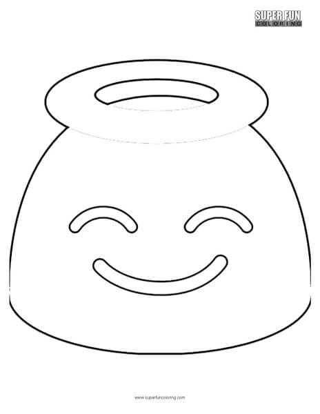 Cash emoji coloring page