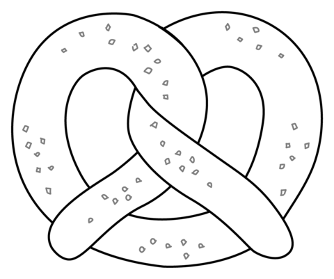 Pretzel emoji coloring page free printable coloring pages