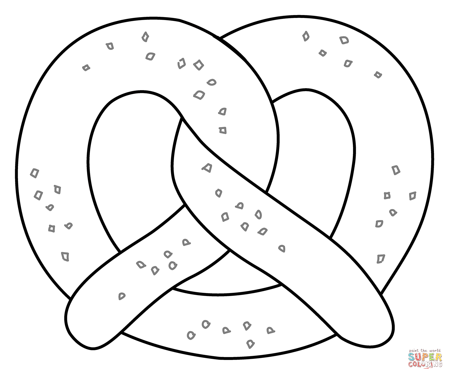 Pretzel emoji coloring page free printable coloring pages