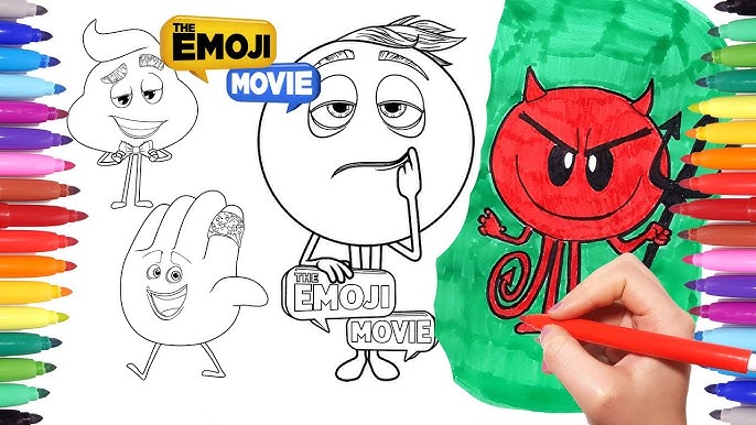 The eoji ovie coloring pages for kids drawing and painting eojis learning video for kids