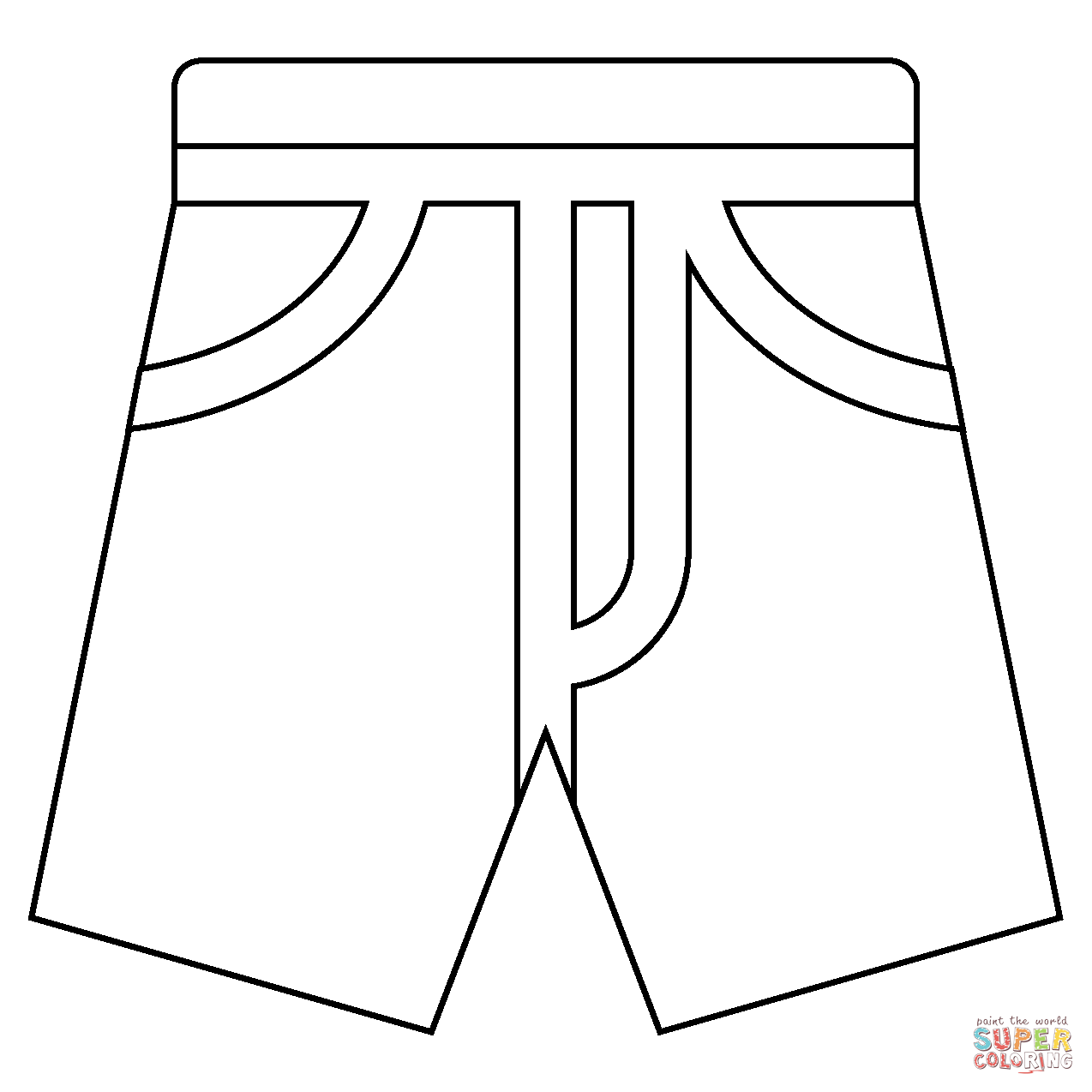Shorts emoji coloring page free printable coloring pages