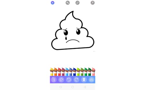 Emoji glitter coloring book