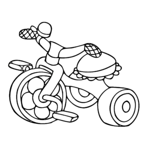 Tricycle coloring pages printable for free download