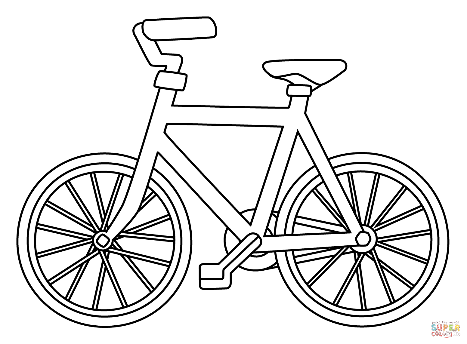 Bicycle emoji coloring page free printable coloring pages