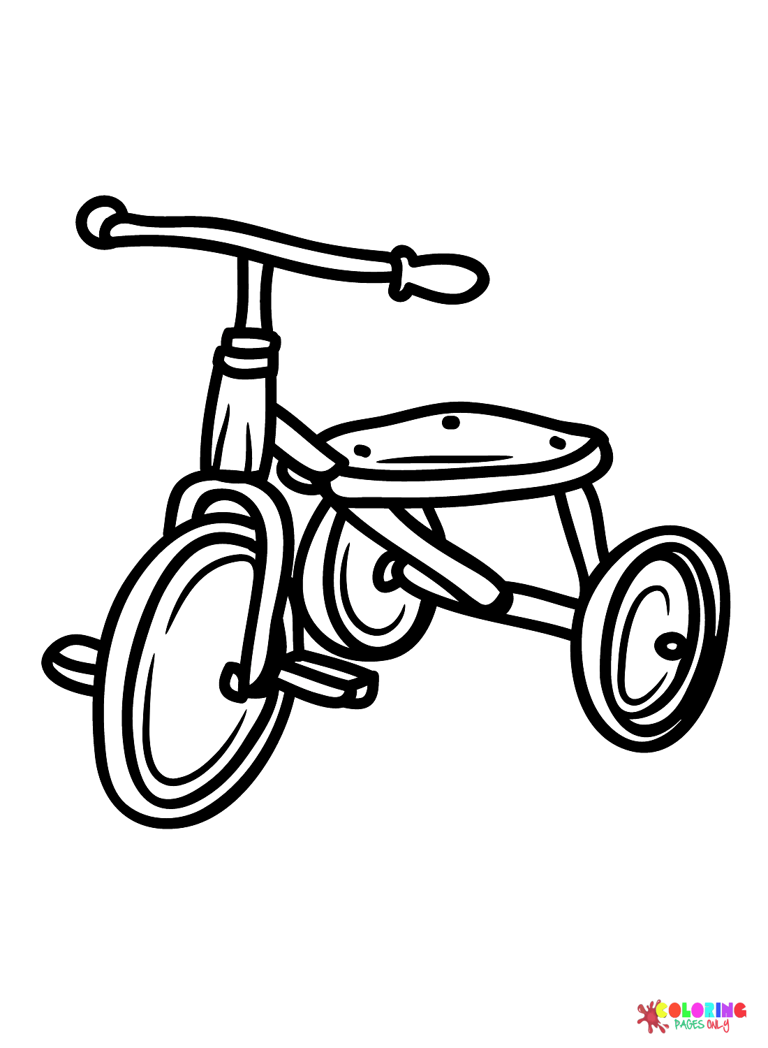 Tricycle coloring pages printable for free download