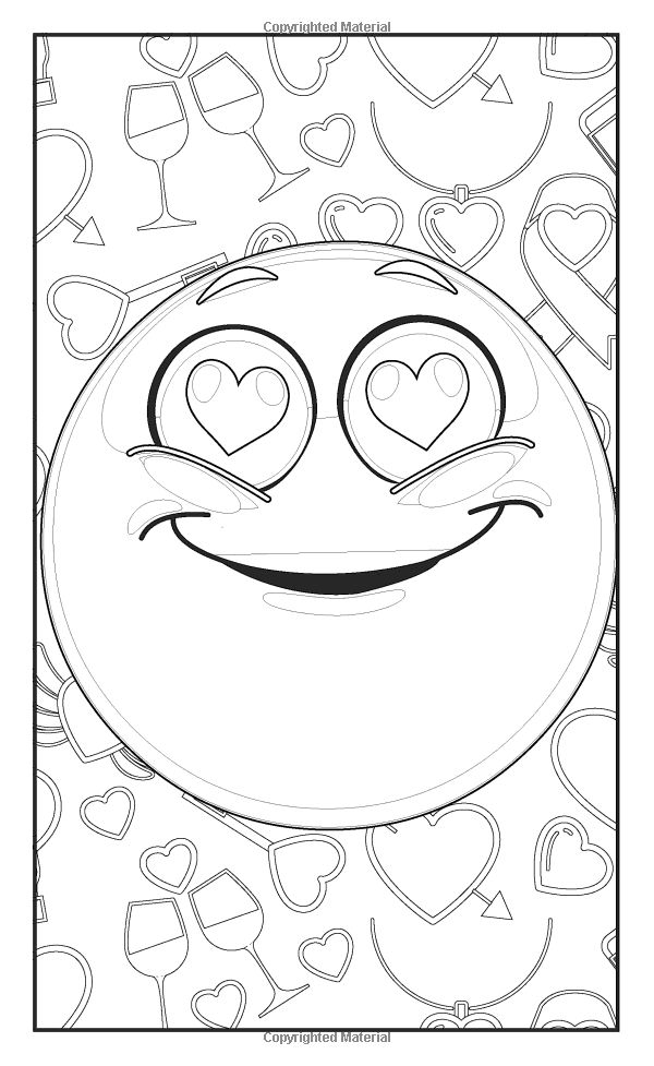Emoji love coloring book cute fun pages for adults teens and kids great party gift travel sâ in emoji coloring pages love coloring pages skull coloring pages