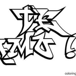 Graffiti coloring pages printable for free download