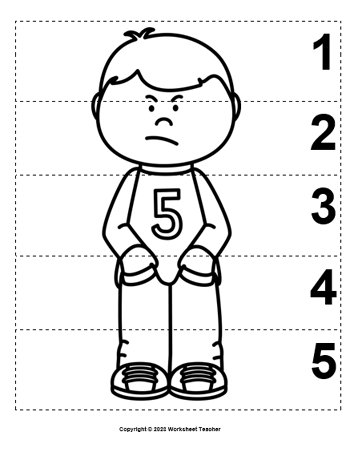 Emotions feelings number sequence bw puzzles made by teachers