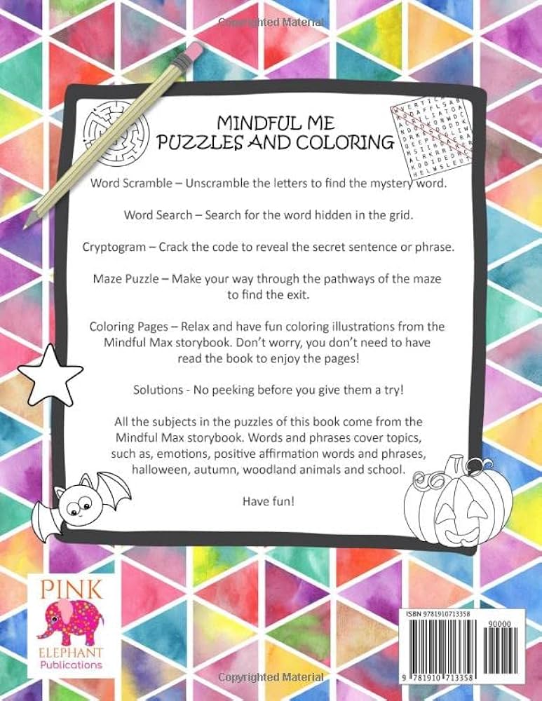 Mindful me puzzles and coloring book mindfulness for kids feelings and emotions games and puzzles with positive affirmations for kids george mackenzie books